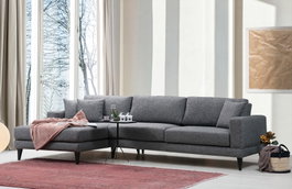 Atelier Del Sofa Nordic Corner Left Gris Oscuro